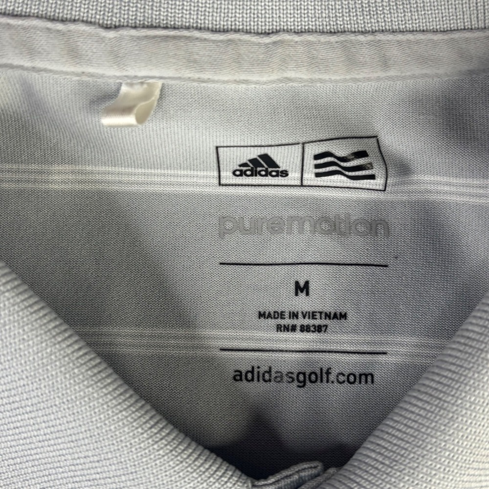 Adidas Orvis Polo Shirt Bundle Men Medium Grey Green Striped Golf Athletic 3pk - Picture 7 of 11